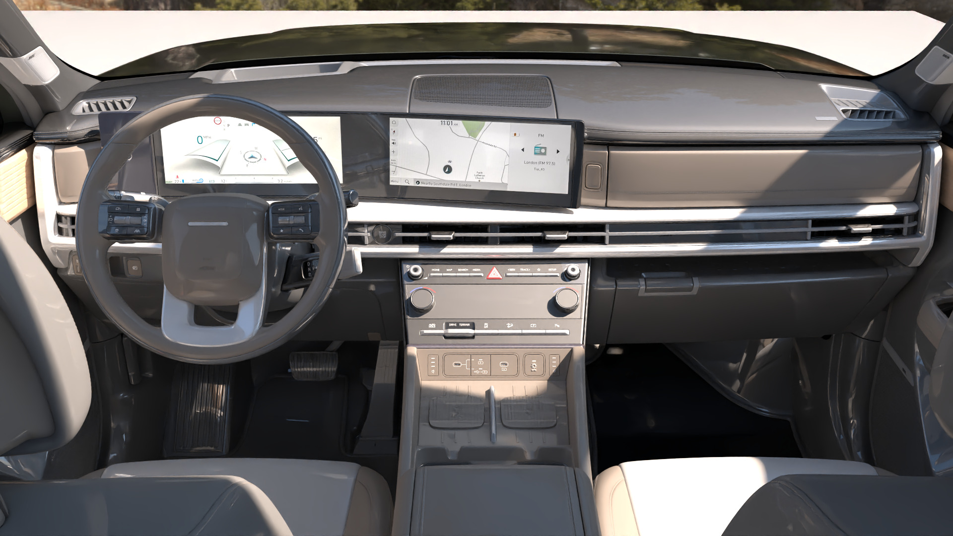 Hyundai Santa Fe 2024 -photoreal-Rigged and Render Ready 3D model_16