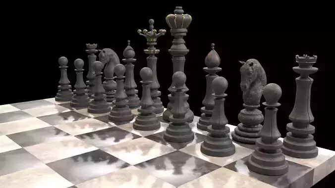 Ultra-Realistic 3D Chess Board