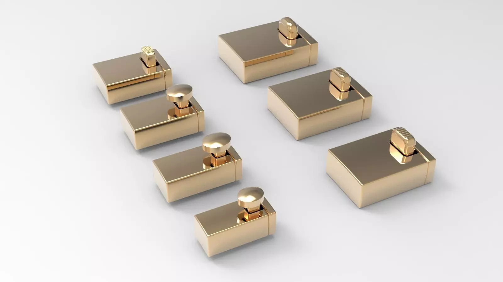 lock for braceles and necklace 8 sizes 3D print model