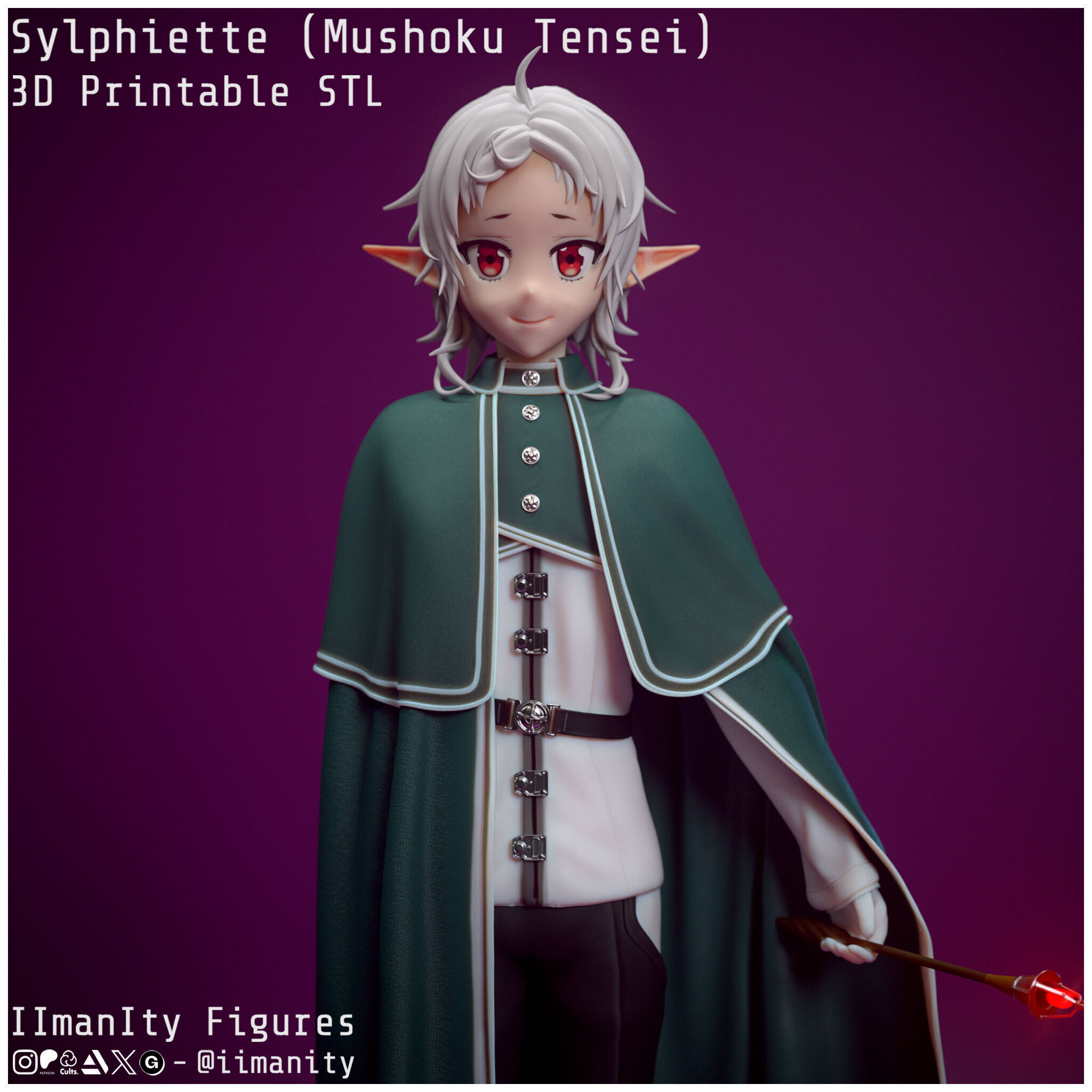 Sylphiette - Mushoku Tensei 3D print model_1