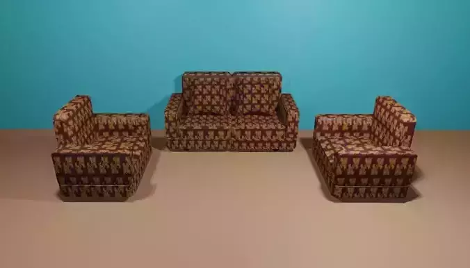 Sofa Set with Pillows
