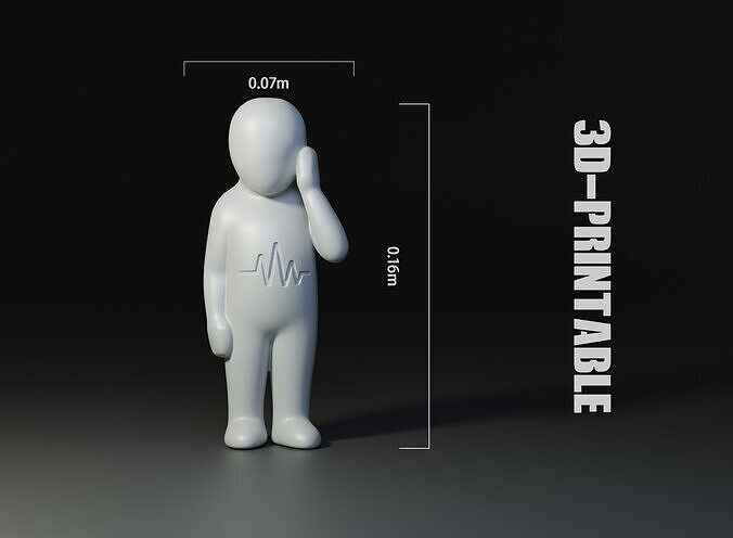 minimal sad 3dprint miniature Free 3D print model