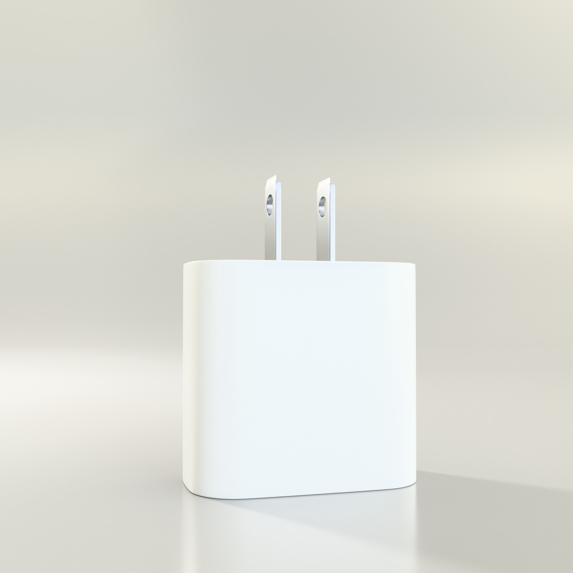 Apple iPhone charger Low-poly 3D model_3