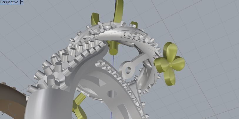 Engagement Ring and Band 3D print model_11