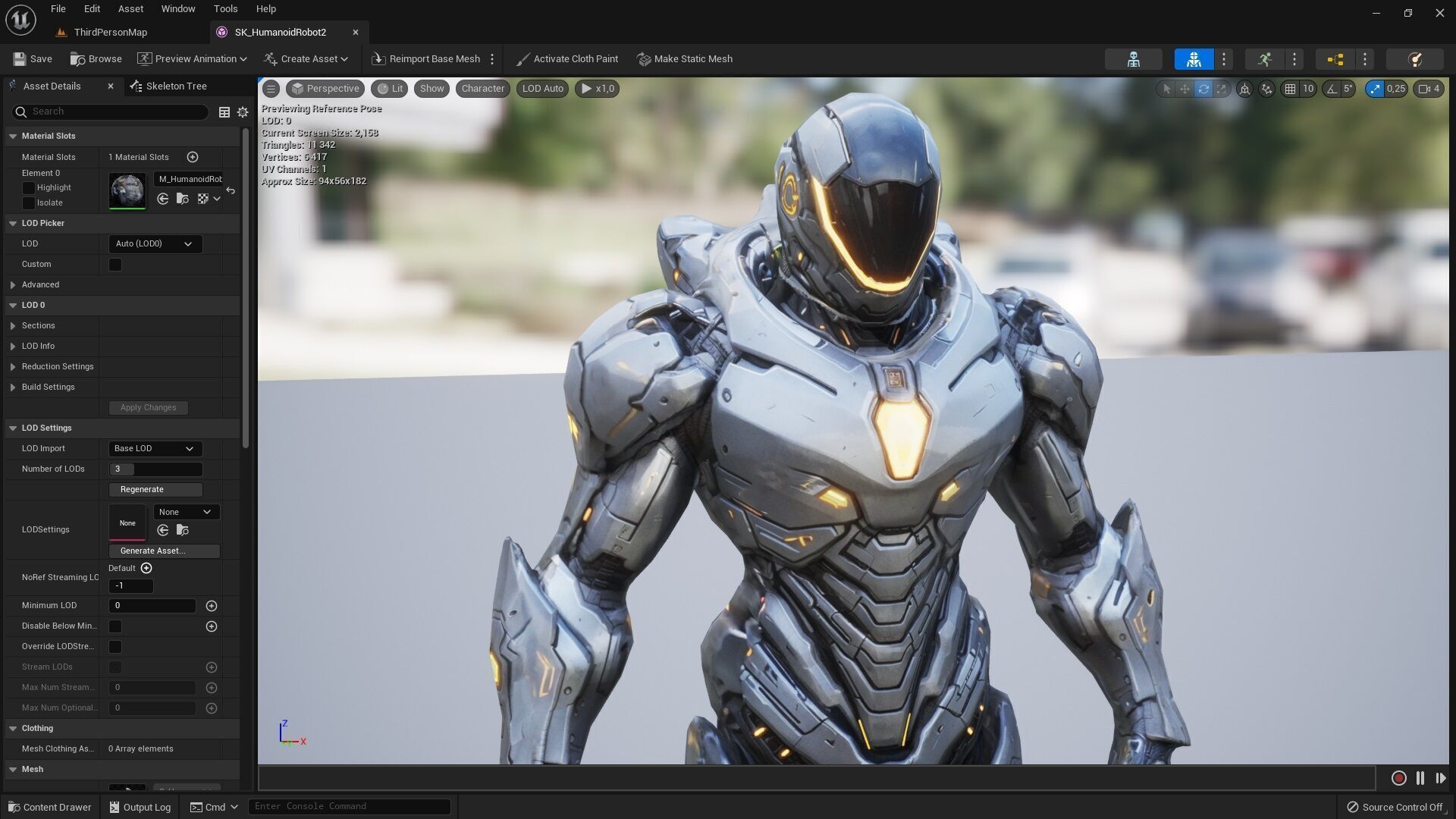 Humanoid Robot 2 Low-poly 3D model_3