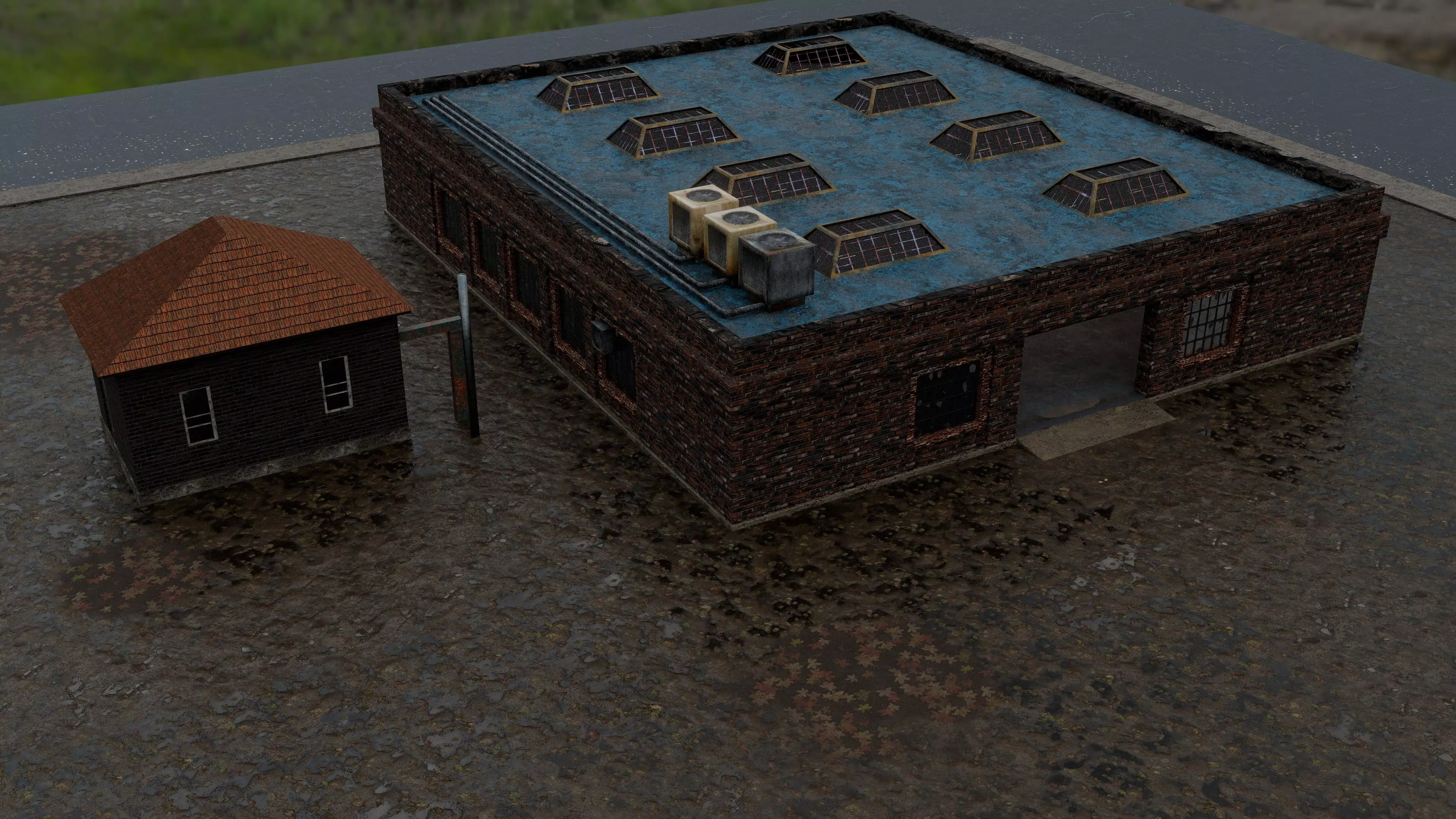 Warehouse building 3D model