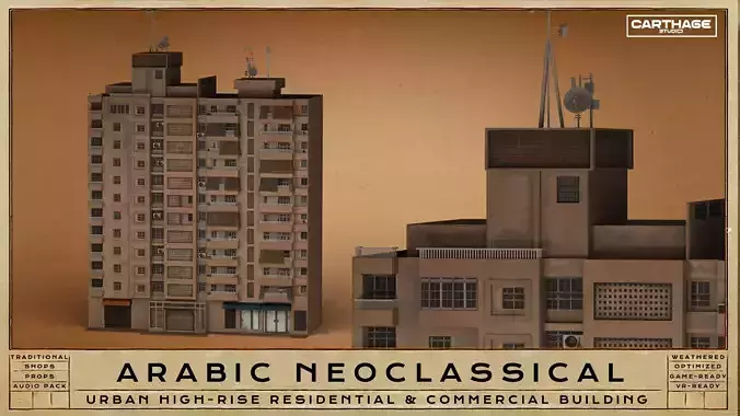 Arabic Neoclassical  Residential and Commercial Building