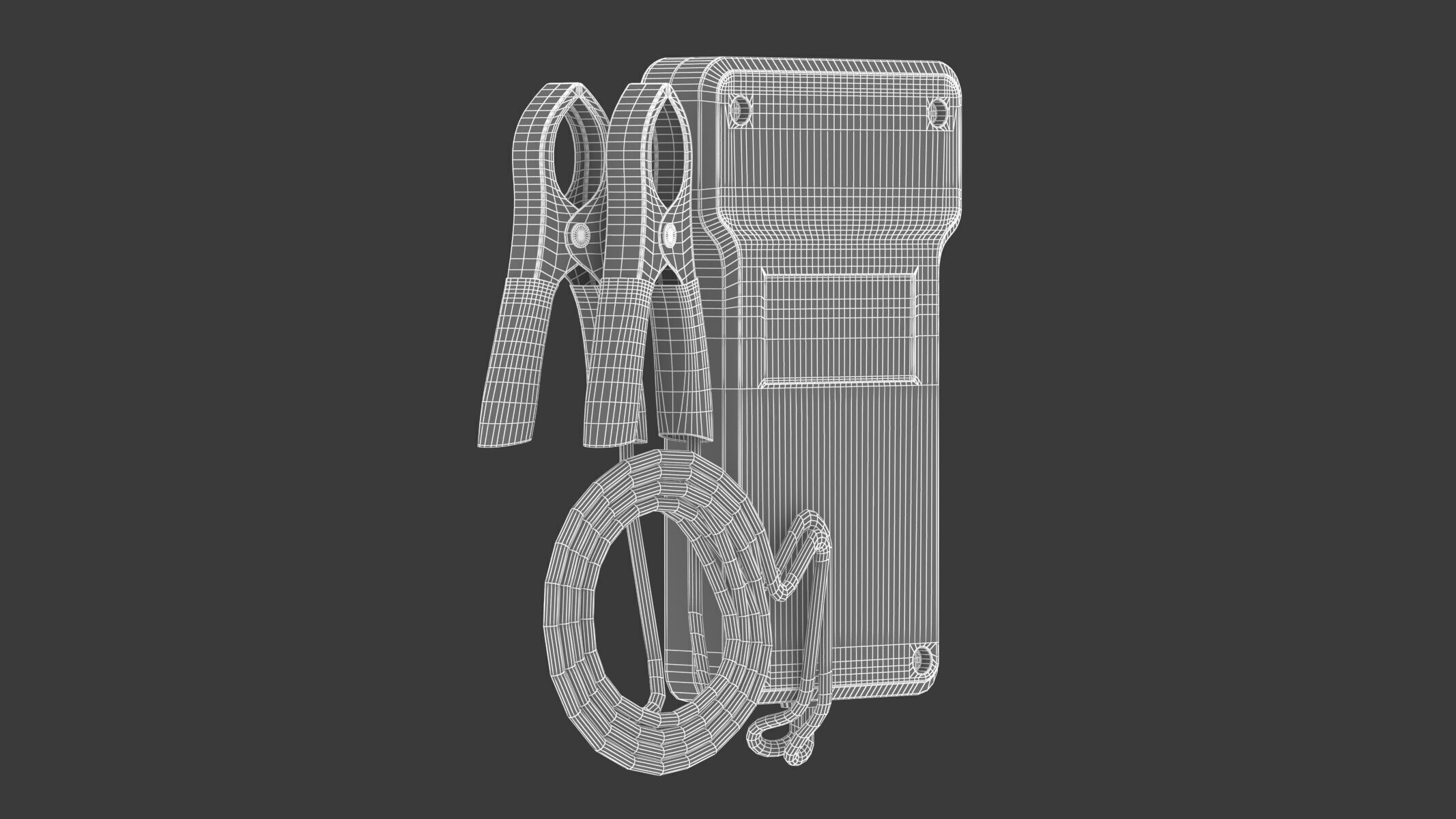 Garage Battery Tester 3D model_14