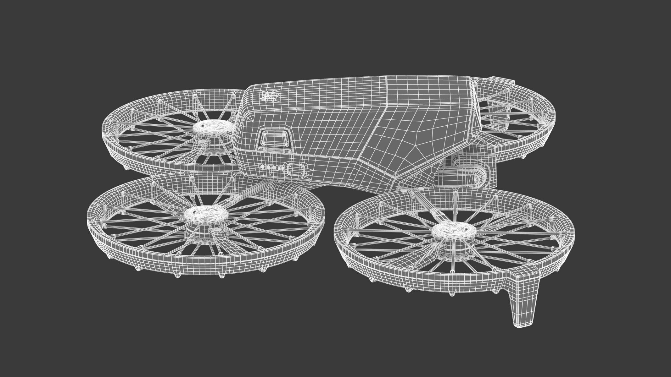 DJI Flip Mini Camera Drone Compact Aerial Quadcopter  3D model_23