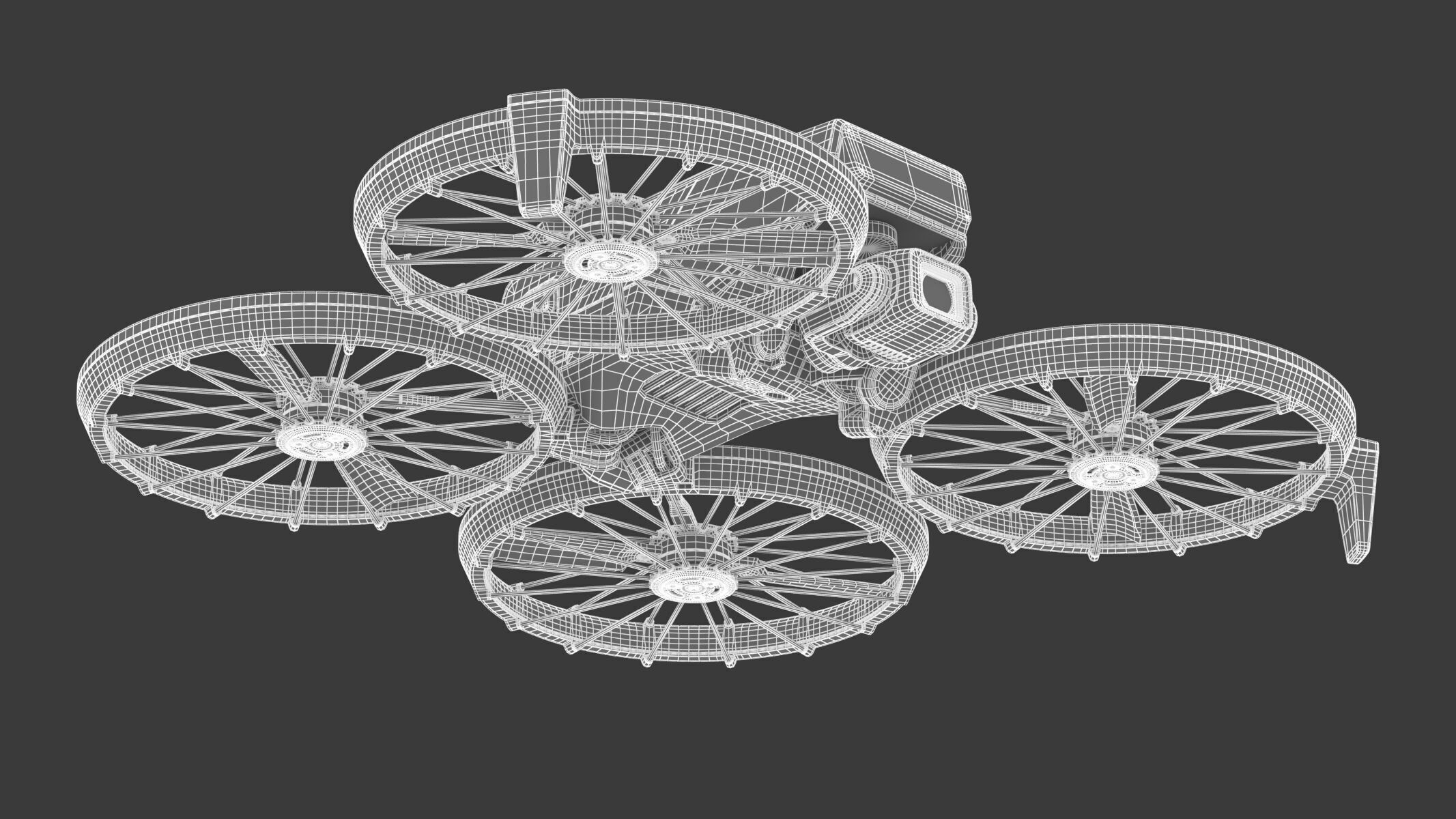 DJI Flip Mini Camera Drone Compact Aerial Quadcopter  3D model_29