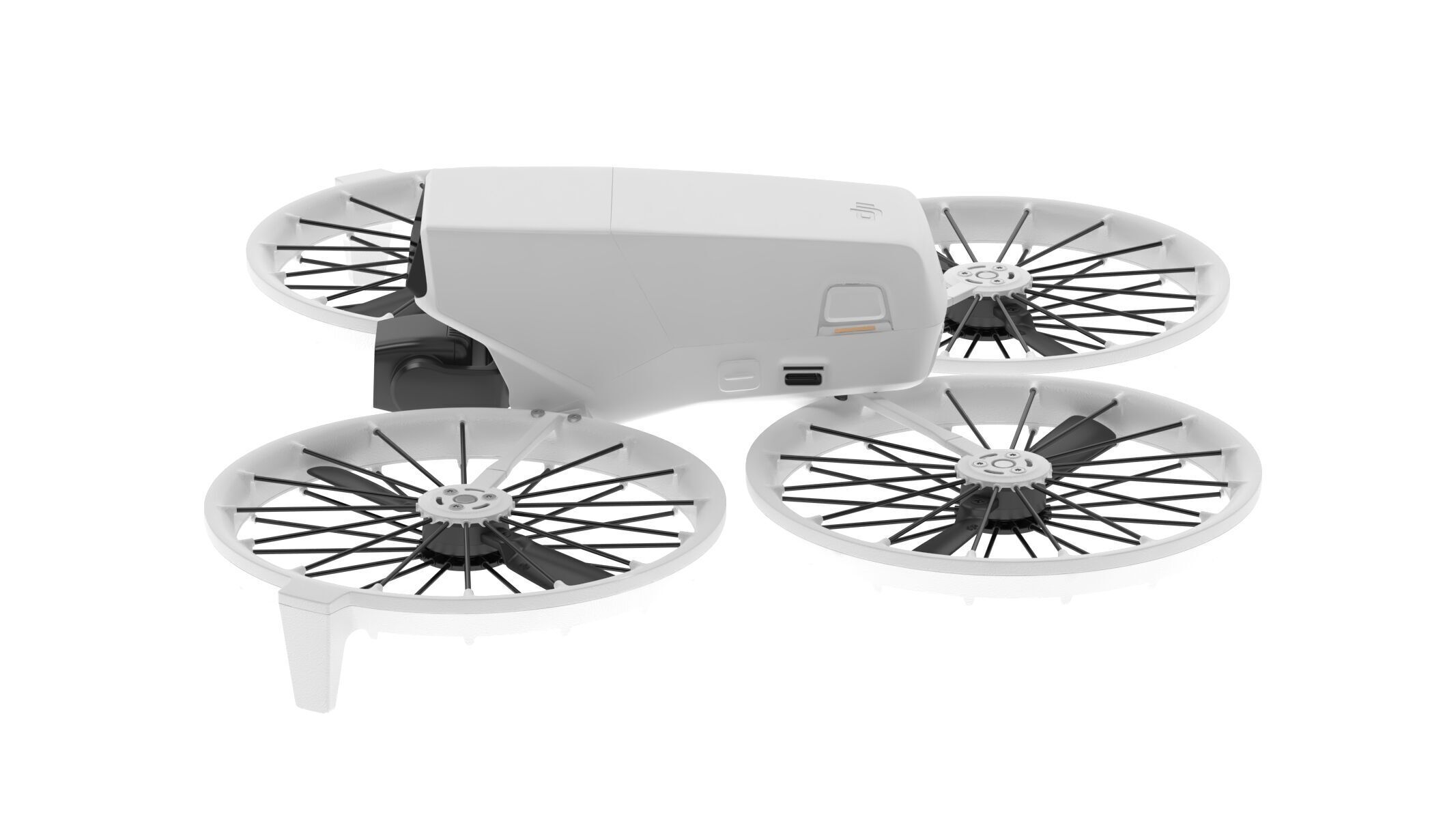 DJI Flip Mini Camera Drone Compact Aerial Quadcopter  3D model_7