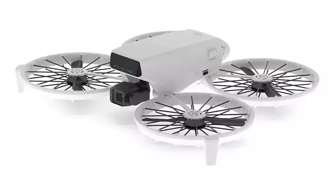 DJI Flip Mini Camera Drone Compact Aerial Quadcopter  3D model