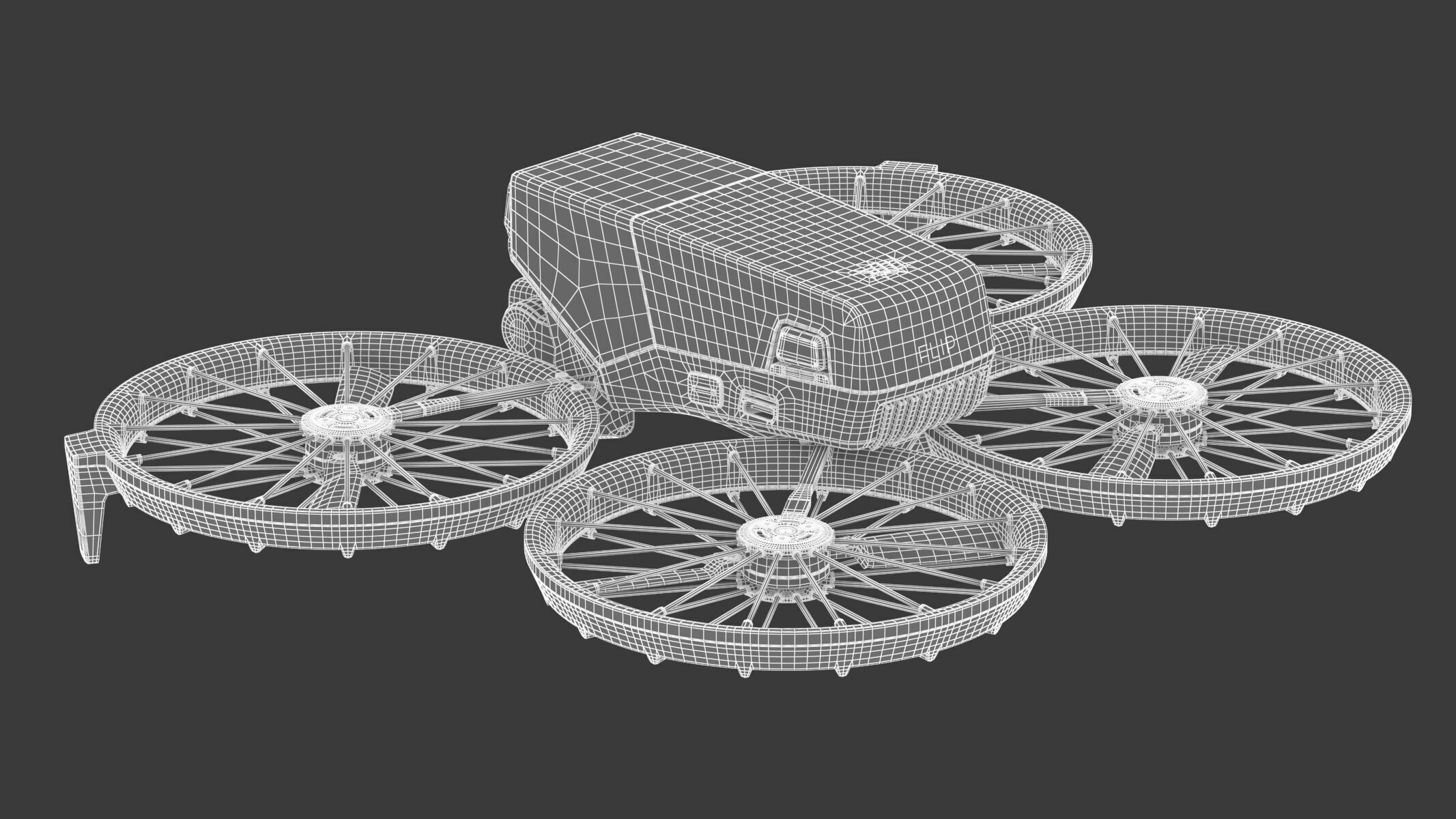 DJI Flip Mini Camera Drone Compact Aerial Quadcopter  3D model_26