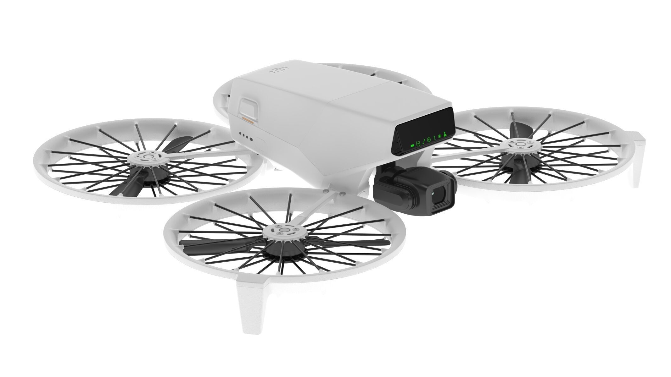 DJI Flip Mini Camera Drone Compact Aerial Quadcopter  3D model_2