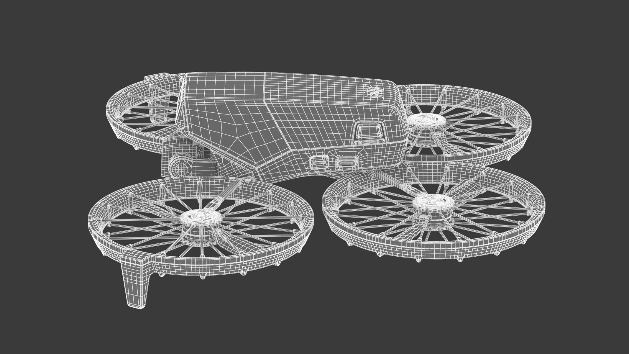 DJI Flip Mini Camera Drone Compact Aerial Quadcopter  3D model_27