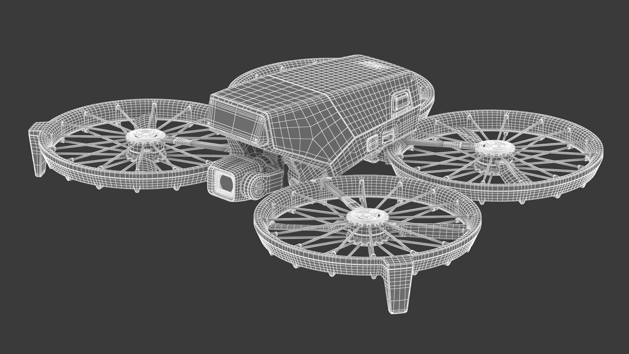 DJI Flip Mini Camera Drone Compact Aerial Quadcopter  3D model_20