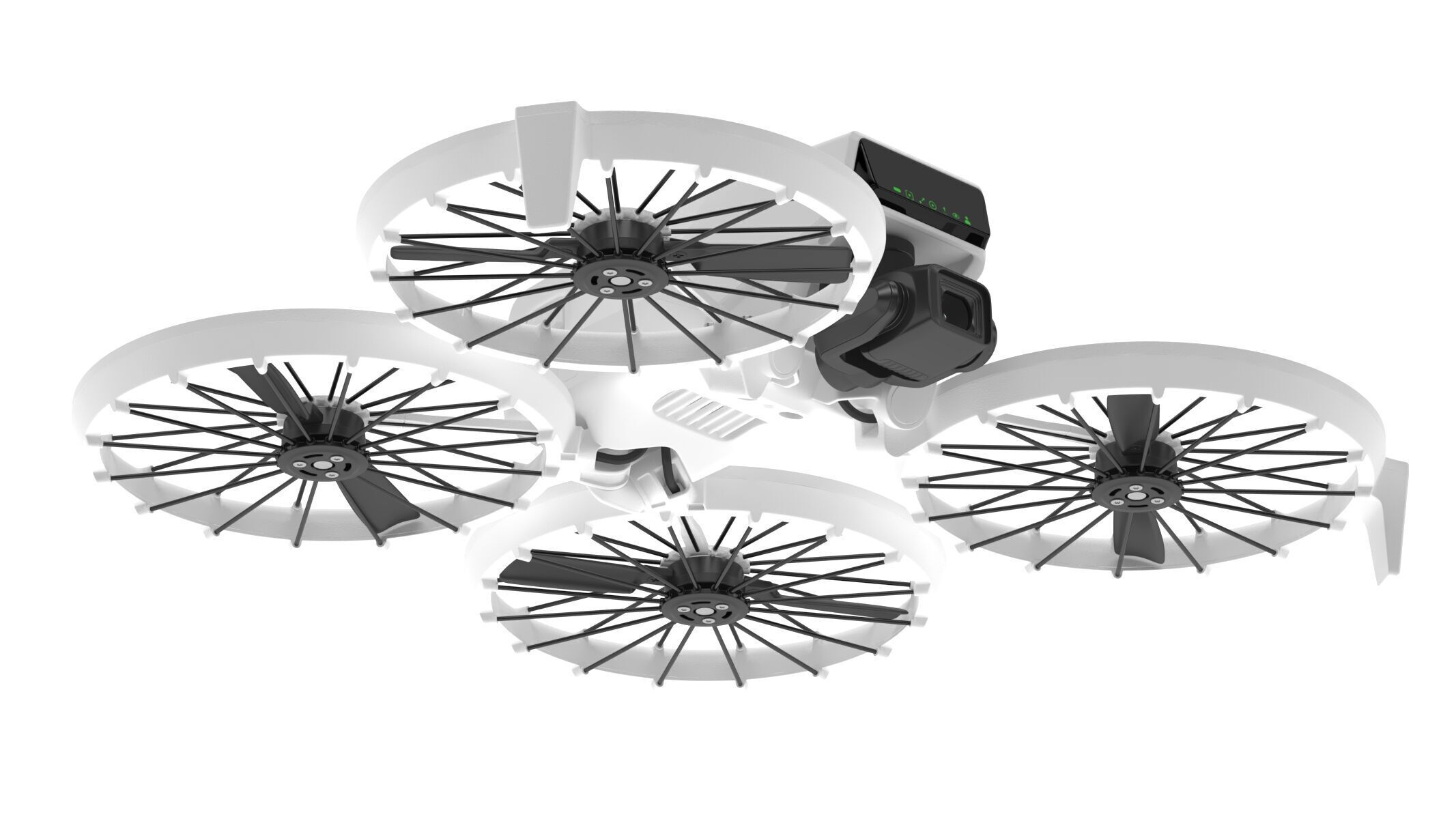 DJI Flip Mini Camera Drone Compact Aerial Quadcopter  3D model_9