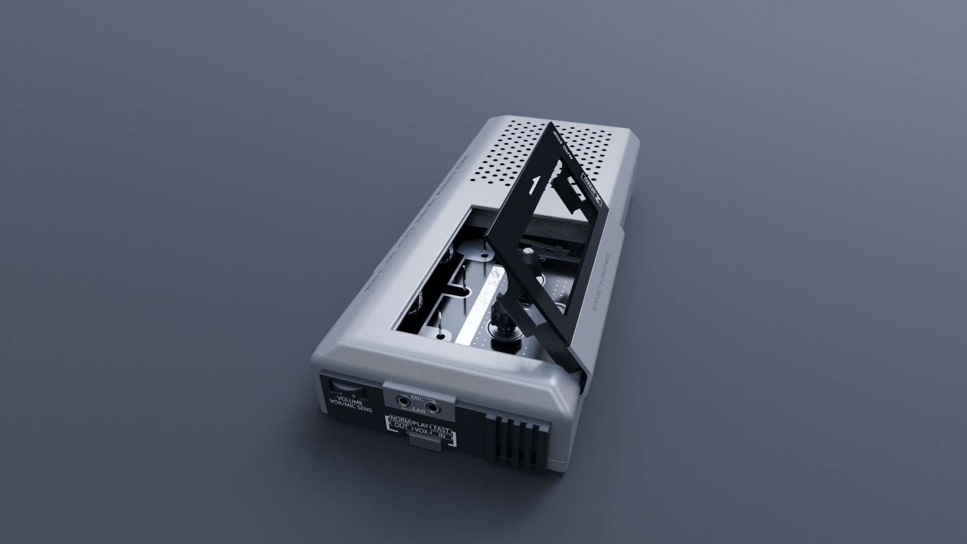 Hand Recorder Low-poly 3D model_3