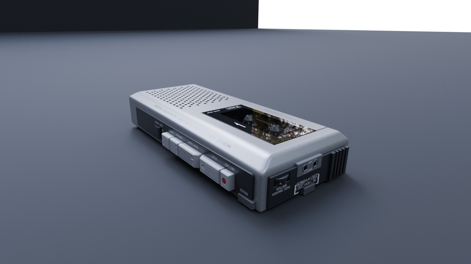 Hand Recorder Low-poly 3D model_2