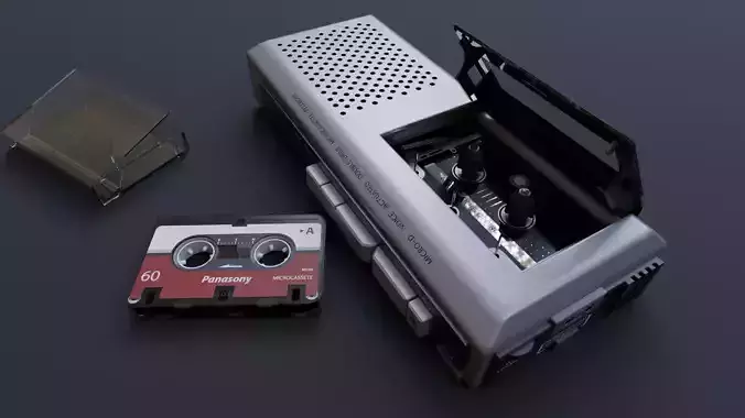 Hand Recorder Low-poly 3D model