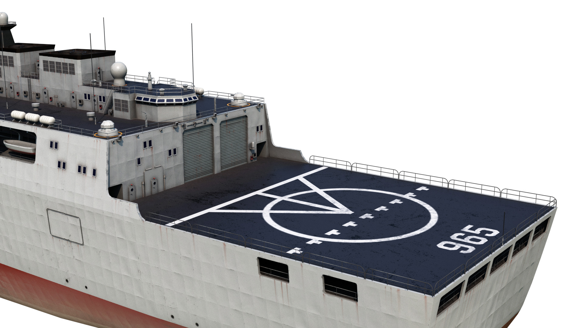 Chinese Navy Type 901 Replenishment Ship PLAN 901Class Low-poly 3D model_15