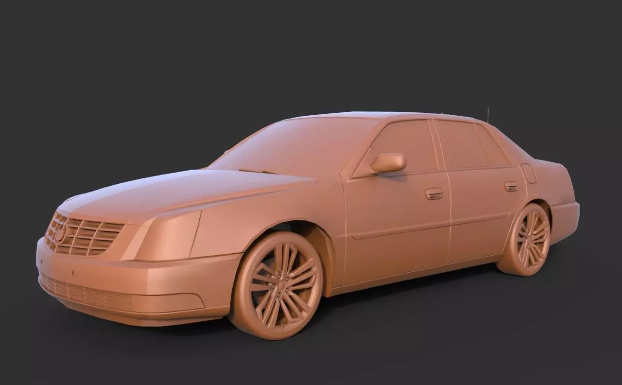 Cadillac DTS 3D print model