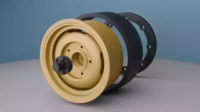 RC Camel Trophy Beadlock Rims with caps