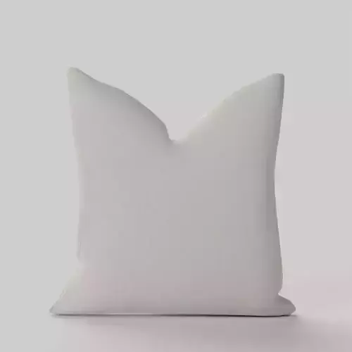 Arla Eyelash Crisp White Pillow