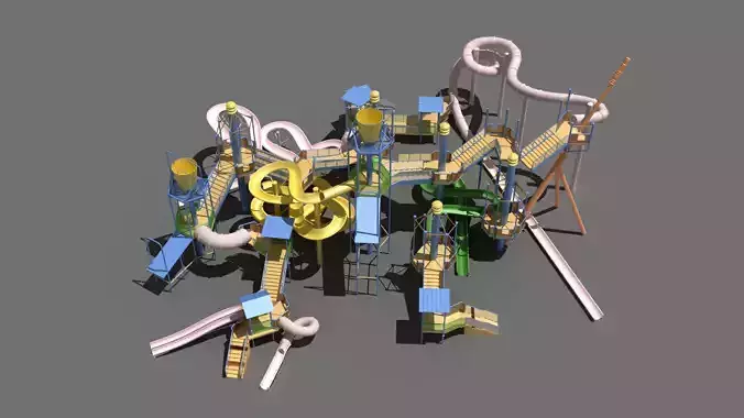 Water park water slide