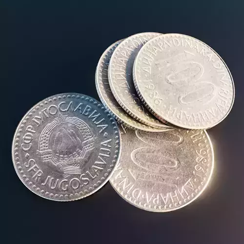 Yugoslavian 100 Dinara coin