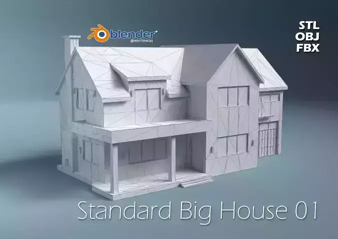 Standard Big House 01 3D print model
