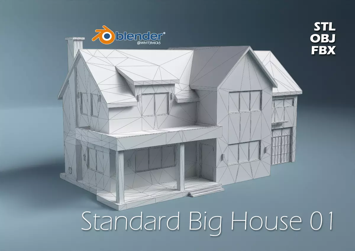 Standard Big House 01 3D print model