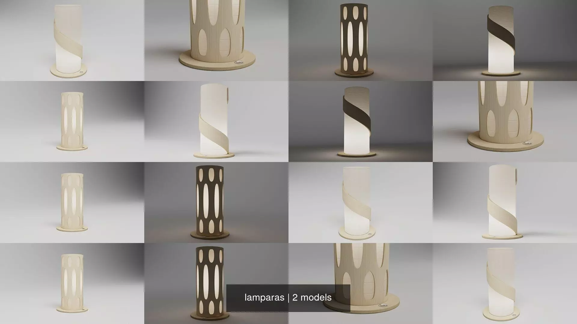 lamparas 3D Model Collection_0