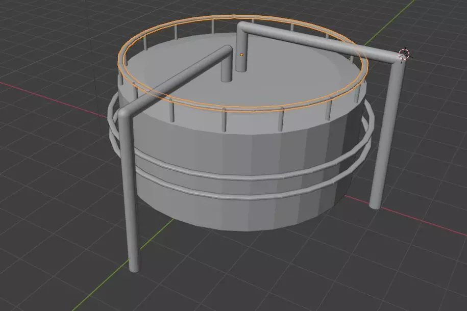 Storage Tank Free 3D model_0