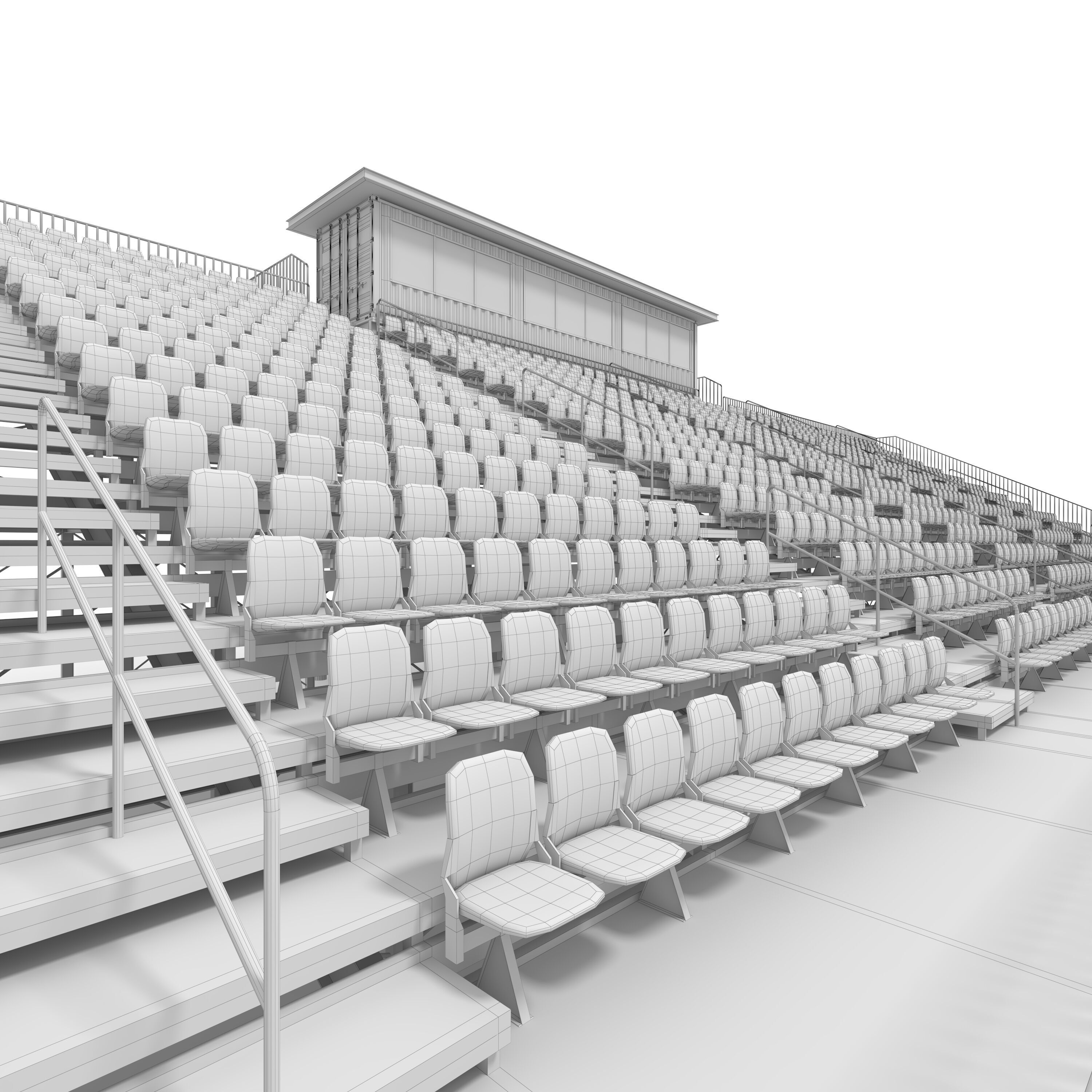 Bleachers 46 3D model_1