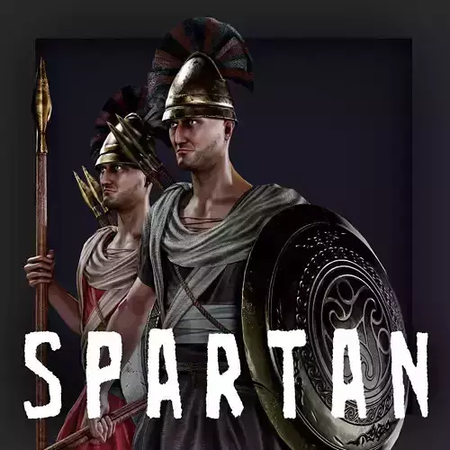 SPARTAN SPEARMAN R Low-poly 3D model