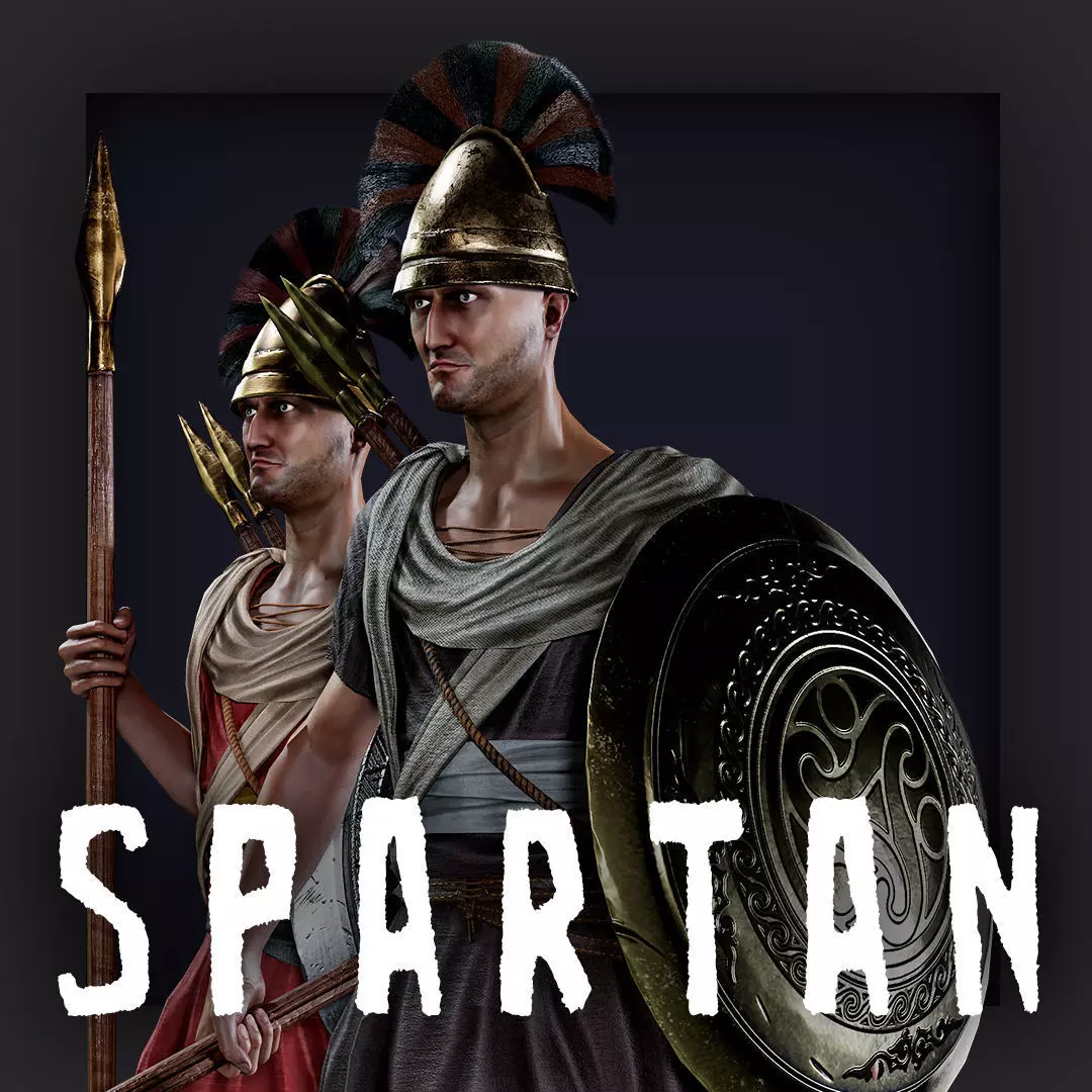 SPARTAN SPEARMAN R Low-poly 3D model_0