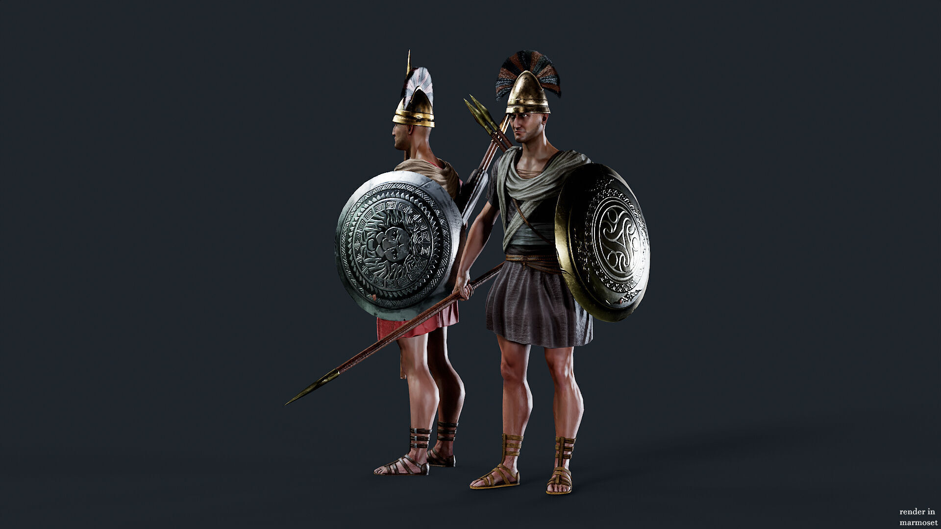SPARTAN SPEARMAN R Low-poly 3D model_3