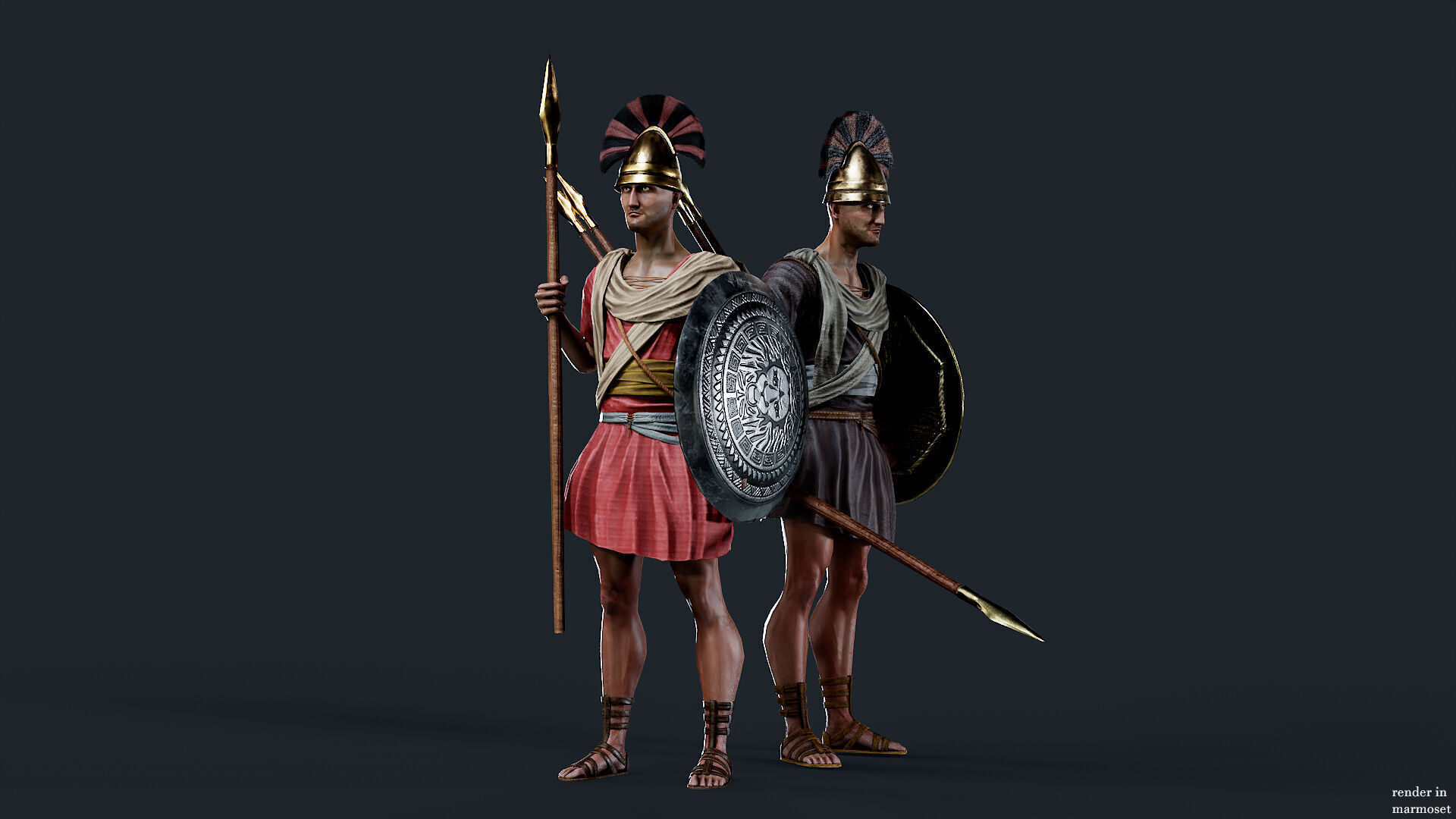 SPARTAN SPEARMAN R Low-poly 3D model_4