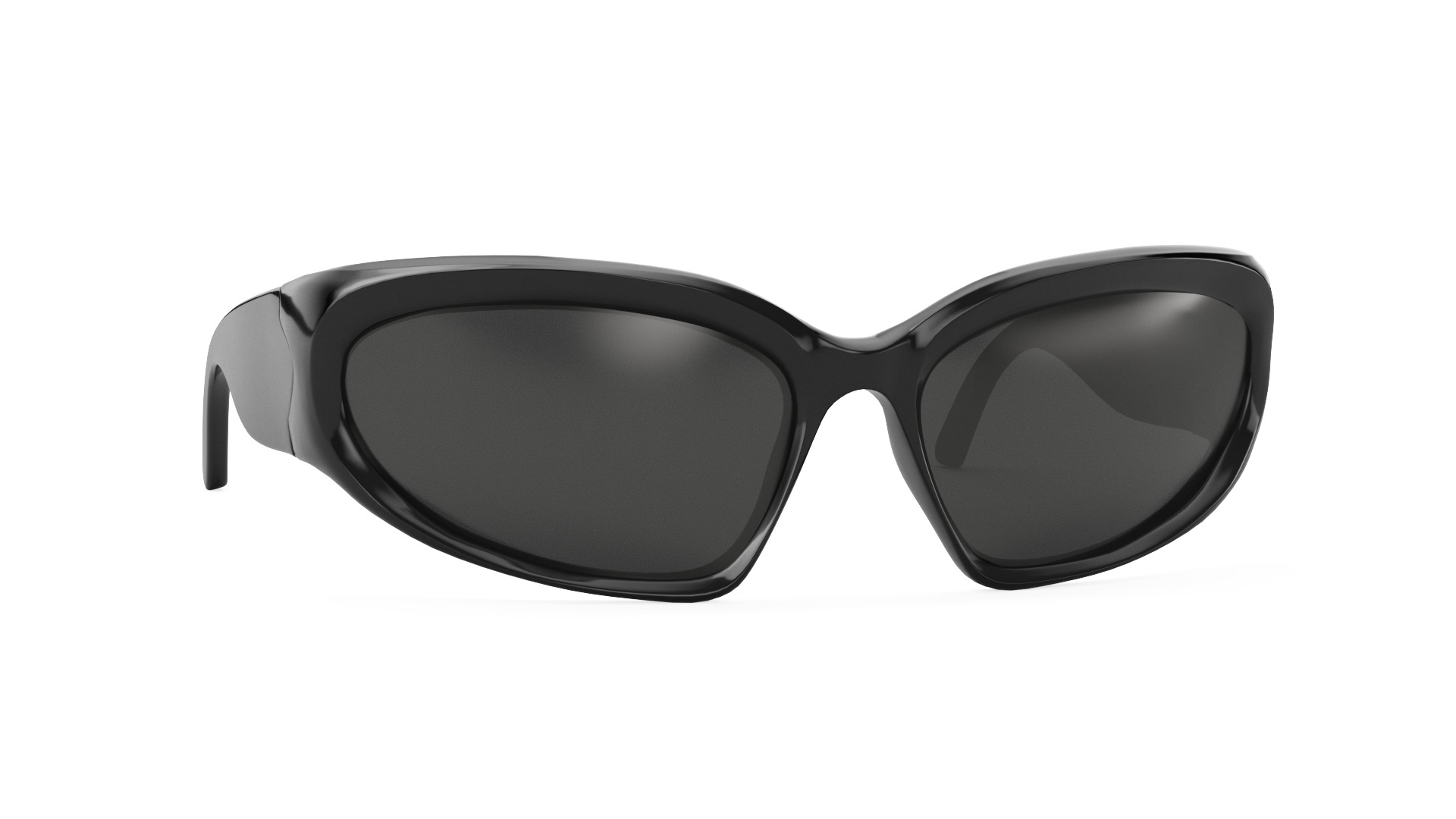 BALENCIAGA BB0157S 001 Sunglass 3D model_1