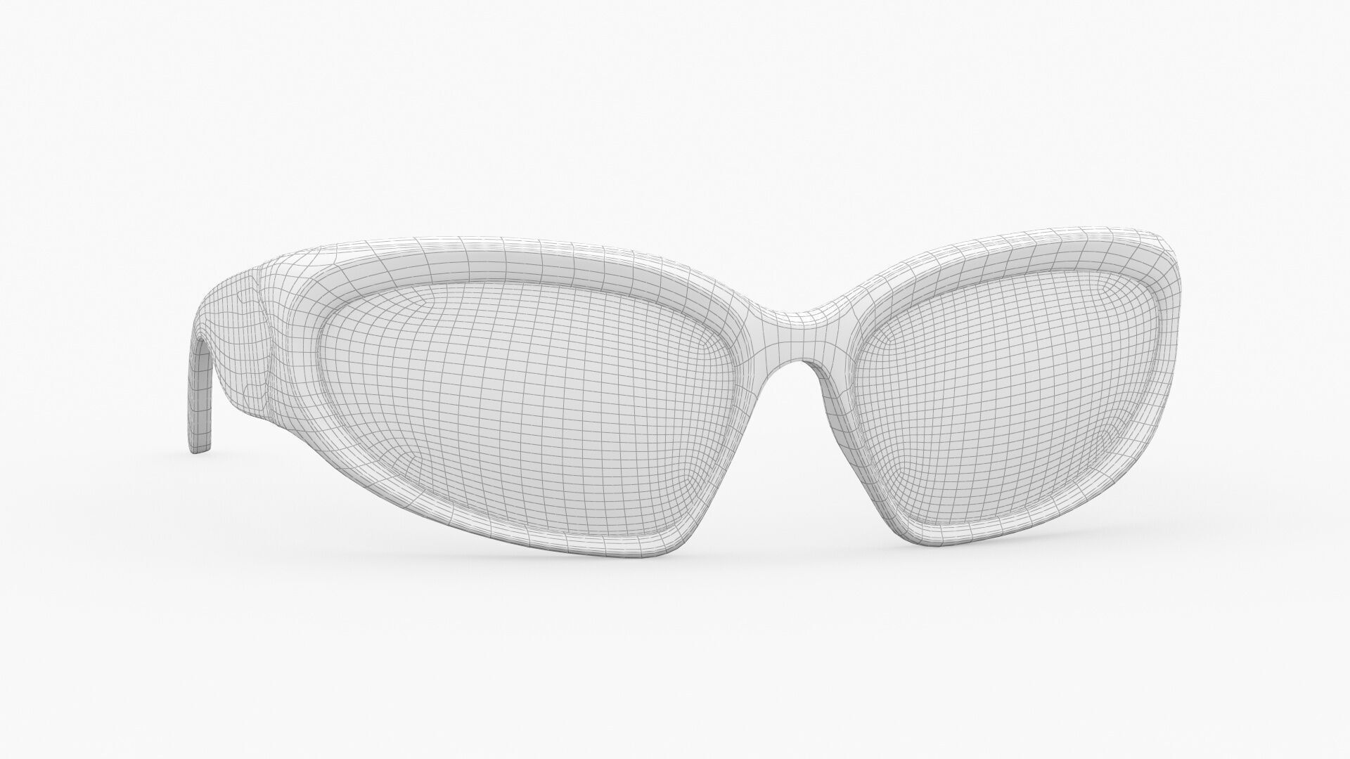 BALENCIAGA BB0157S 001 Sunglass 3D model_2