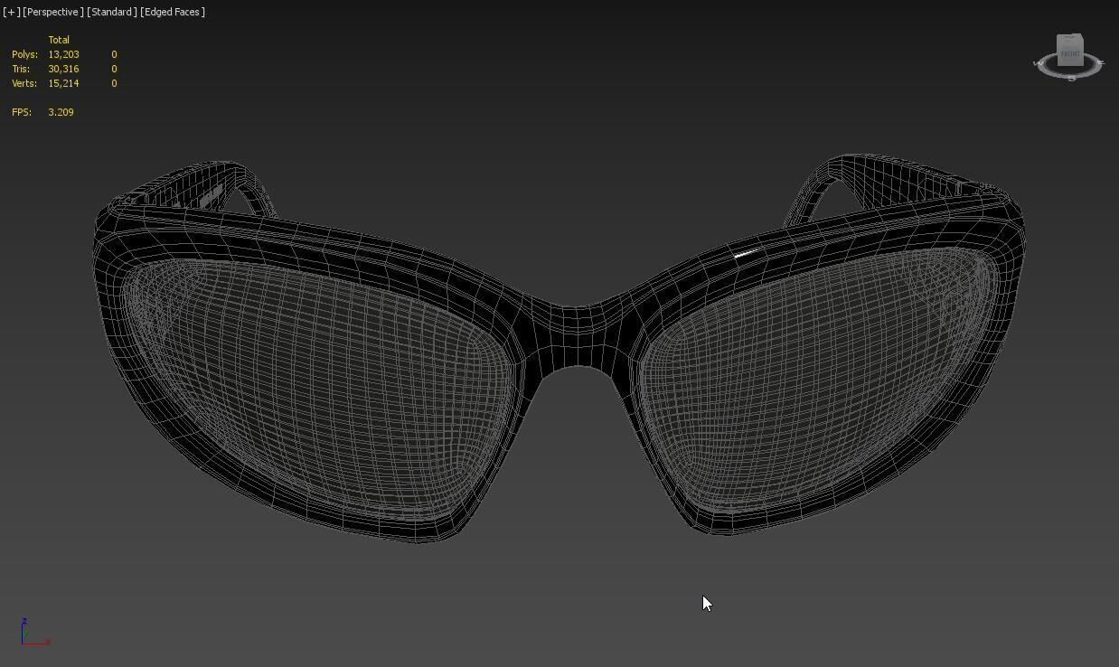 BALENCIAGA BB0157S 001 Sunglass 3D model_6