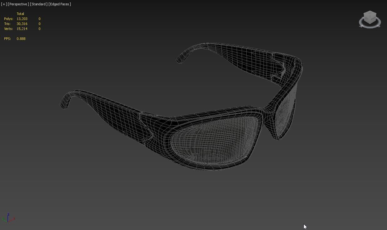 BALENCIAGA BB0157S 001 Sunglass 3D model_5
