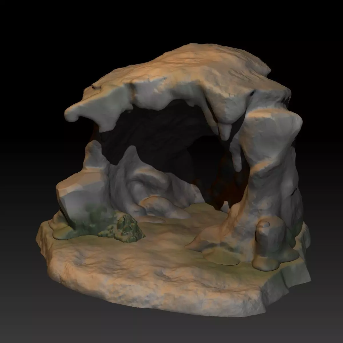 Pokemon Diorama Cave 3D print model_0