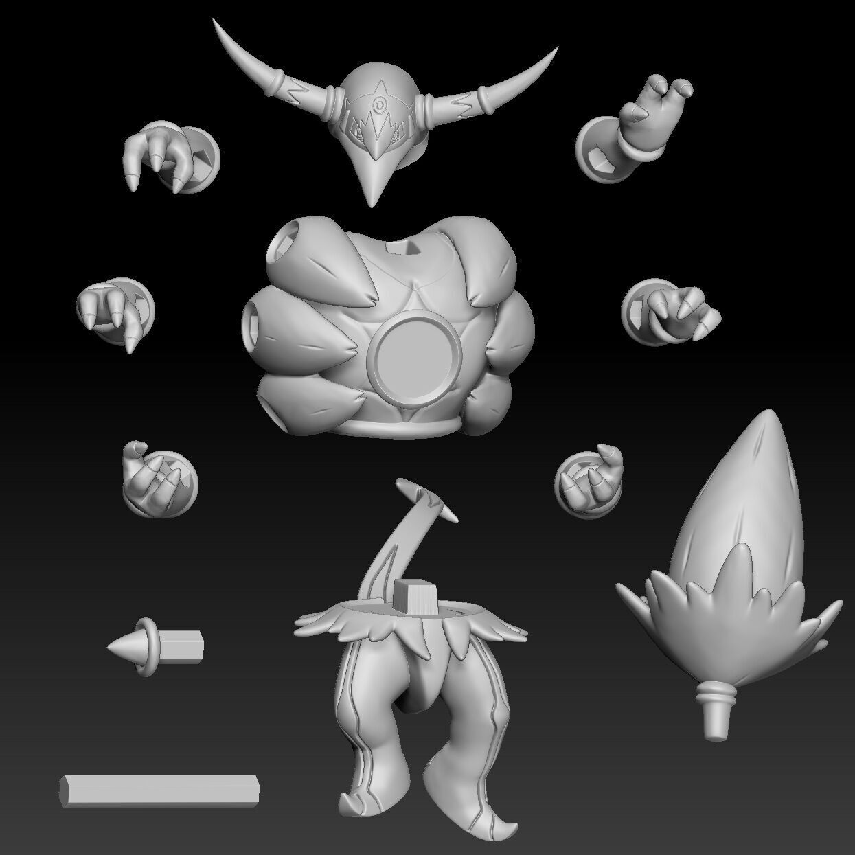 Pokemon Hoopa 3D print model_4