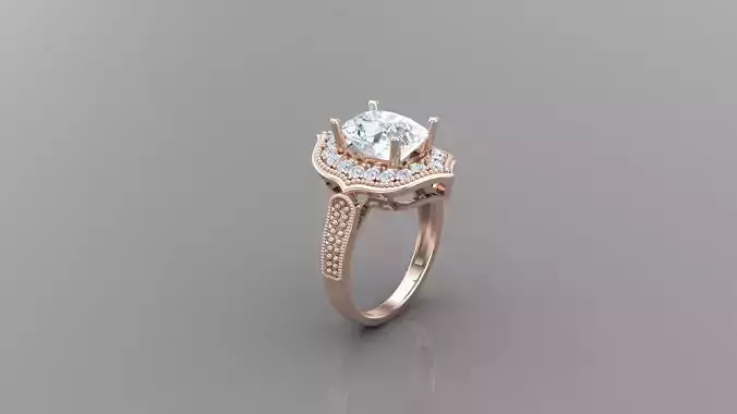 Best Solitare Ring 3DM STL Ready Print R51