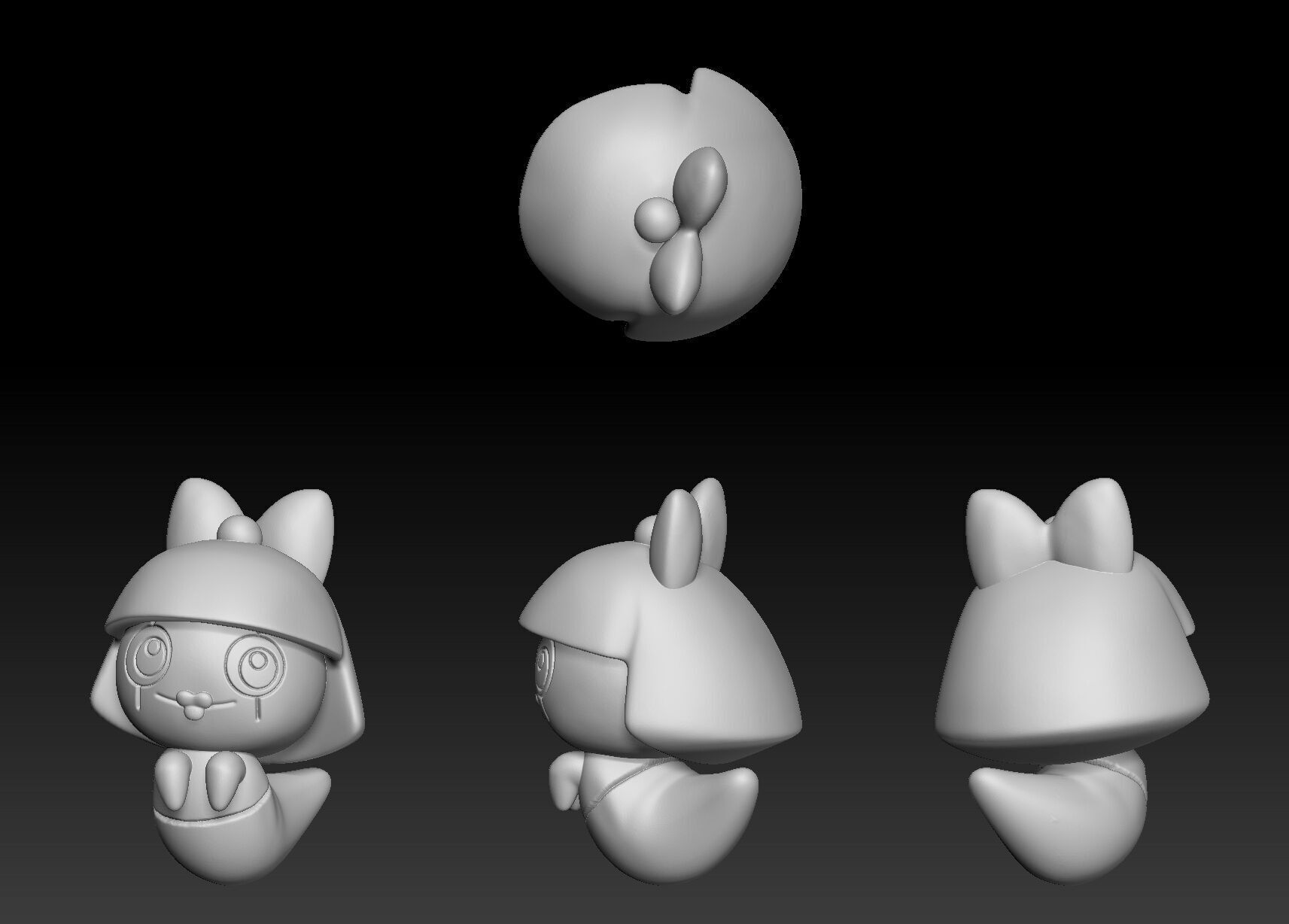 Fakemon Regional Form Pokemon Smoochum Jynx 3D print model_1
