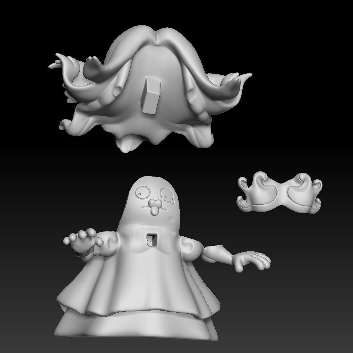 Fakemon Regional Form Pokemon Smoochum Jynx 3D print model_3