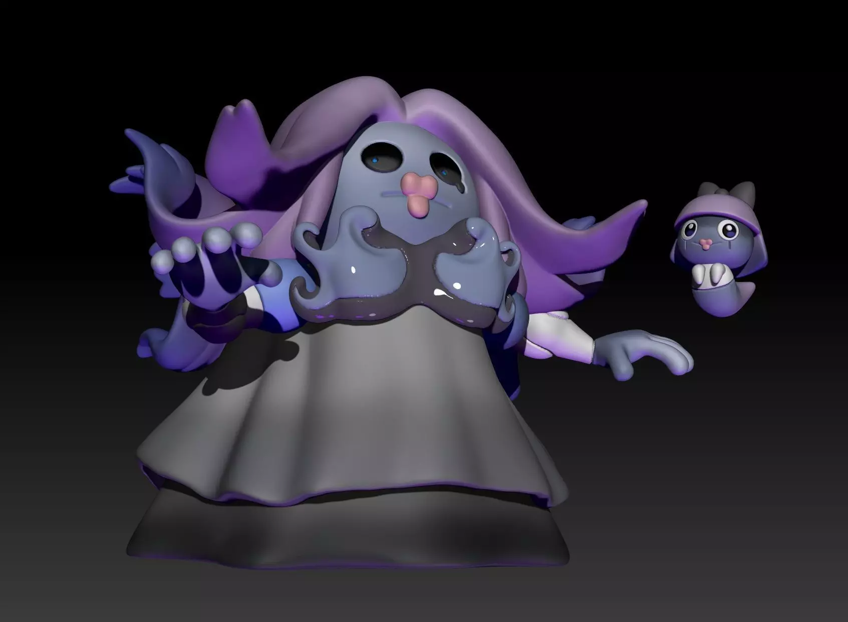 Fakemon Regional Form Pokemon Smoochum Jynx 3D print model_0