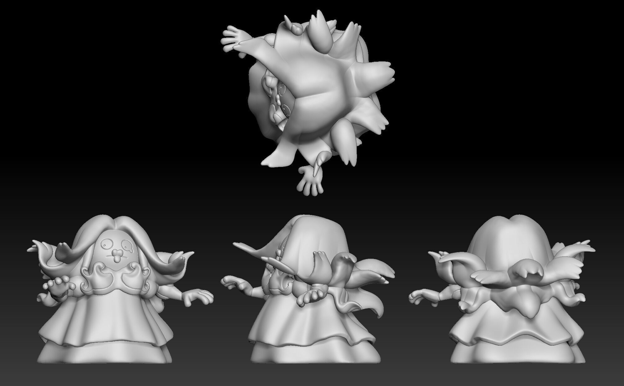 Fakemon Regional Form Pokemon Smoochum Jynx 3D print model_2